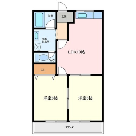 ソレイユ新舞子の物件間取画像